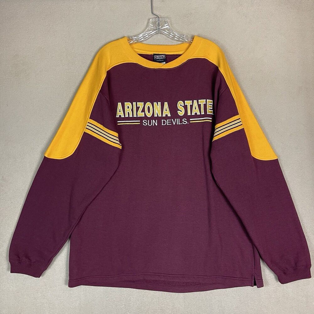 Champion Sports Sweatshirt Mens Large Multicolor Arizona State Sun Devils Logo